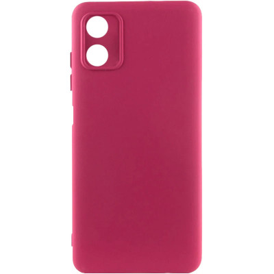 Накладка (з мікрофіброю) GETMAN Liquid Silk Full Camera для Motorola Moto G04 / G04s / E14- марсала Накладка (з мікрофіброю) GETMAN Liquid Silk Full Camera для Motorola Moto G04 / G04s / E14- марсала