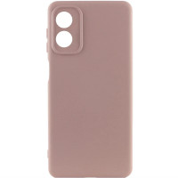 Накладка (з мікрофіброю) GETMAN Liquid Silk Full Camera для Motorola Moto G04 / G04s / E14- рожевий пісок Накладка (з мікрофіброю) GETMAN Liquid Silk Full Camera для Motorola Moto G04 / G04s / E14- рожевий пісок