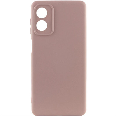 Накладка (з мікрофіброю) GETMAN Liquid Silk Full Camera для Motorola Moto G04 / G04s / E14- рожевий пісок Накладка (з мікрофіброю) GETMAN Liquid Silk Full Camera для Motorola Moto G04 / G04s / E14- рожевий пісок