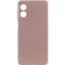 Накладка (з мікрофіброю) GETMAN Liquid Silk Full Camera для Motorola Moto G04 / G04s / E14- рожевий пісок