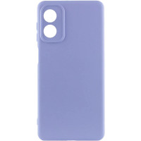 Накладка (з мікрофіброю) GETMAN Liquid Silk Full Camera для Motorola Moto G04 / G04s / E14- бузковий Накладка (з мікрофіброю) GETMAN Liquid Silk Full Camera для Motorola Moto G04 / G04s / E14- бузковий