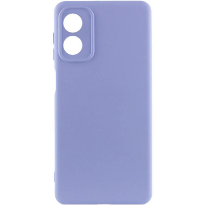 Накладка (з мікрофіброю) GETMAN Liquid Silk Full Camera для Motorola Moto G04 / G04s / E14- бузковий Накладка (з мікрофіброю) GETMAN Liquid Silk Full Camera для Motorola Moto G04 / G04s / E14- бузковий