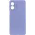 Накладка (з мікрофіброю) GETMAN Liquid Silk Full Camera для Motorola Moto G04 / G04s / E14- бузковий