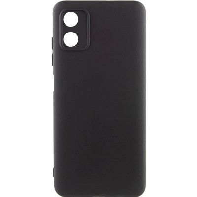 Накладка (з мікрофіброю) GETMAN Liquid Silk Full Camera для Motorola Moto G04 / G04s / E14- чорний Накладка (з мікрофіброю) GETMAN Liquid Silk Full Camera для Motorola Moto G04 / G04s / E14- чорний