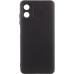 Накладка (з мікрофіброю) GETMAN Liquid Silk Full Camera для Motorola Moto G04 / G04s / E14- чорний