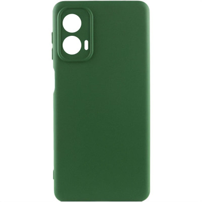 Накладка (з мікрофіброю) GETMAN Liquid Silk Full Camera для Motorola Moto G24- темно-зелений Накладка (з мікрофіброю) GETMAN Liquid Silk Full Camera для Motorola Moto G24- темно-зелений