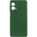 Накладка (з мікрофіброю) GETMAN Liquid Silk Full Camera для Motorola Moto G24- темно-зелений
