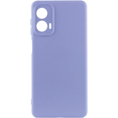 Накладка (з мікрофіброю) GETMAN Liquid Silk Full Camera для Motorola Moto G24- бузковий Накладка (з мікрофіброю) GETMAN Liquid Silk Full Camera для Motorola Moto G24- бузковий