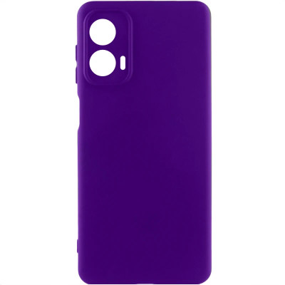 Накладка (з мікрофіброю) GETMAN Liquid Silk Full Camera для Motorola Moto G24- ультра-фіолетовий Накладка (з мікрофіброю) GETMAN Liquid Silk Full Camera для Motorola Moto G24- ультра-фіолетовий