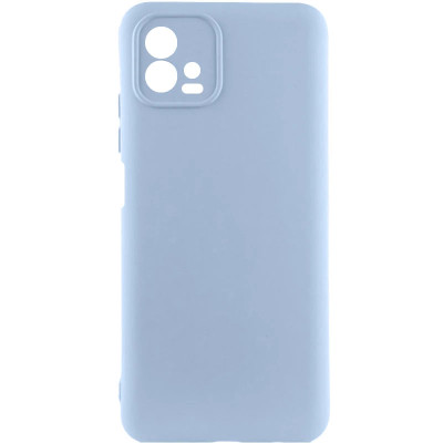 Накладка (з мікрофіброю) GETMAN Liquid Silk Full Camera для Motorola Moto G72- блакитний Накладка (з мікрофіброю) GETMAN Liquid Silk Full Camera для Motorola Moto G72- блакитний