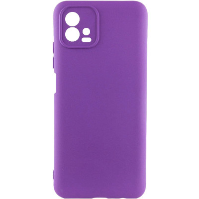 Накладка (з мікрофіброю) GETMAN Liquid Silk Full Camera для Motorola Moto G72- фіолетовий Накладка (з мікрофіброю) GETMAN Liquid Silk Full Camera для Motorola Moto G72- фіолетовий