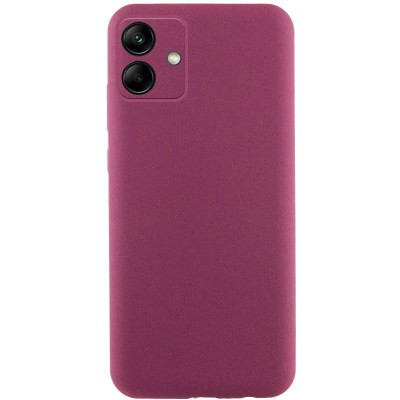 Накладка (з мікрофіброю) GETMAN Liquid Silk Full Camera для Samsung A06- марсала Накладка (з мікрофіброю) GETMAN Liquid Silk Full Camera для Samsung A06- марсала