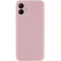 Накладка (з мікрофіброю) GETMAN Liquid Silk Full Camera для Samsung A06- рожевий пісок