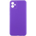 Накладка (з мікрофіброю) GETMAN Liquid Silk Full Camera для Samsung A06- фіолетовий