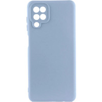 Накладка (з мікрофіброю) GETMAN Liquid Silk Full Camera для Samsung A12 / A125 / M12- блакитний Накладка (з мікрофіброю) GETMAN Liquid Silk Full Camera для Samsung A12 / A125 / M12- блакитний