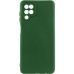 Накладка (з мікрофіброю) GETMAN Liquid Silk Full Camera для Samsung A12 / A125 / M12- темно-зелений