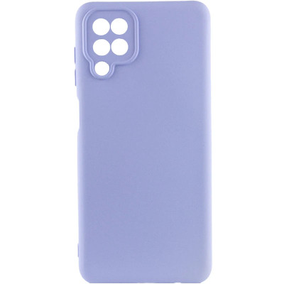 Накладка (з мікрофіброю) GETMAN Liquid Silk Full Camera для Samsung A12 / A125 / M12- бузковий Накладка (з мікрофіброю) GETMAN Liquid Silk Full Camera для Samsung A12 / A125 / M12- бузковий