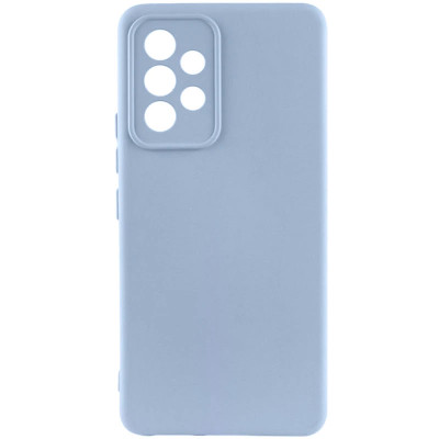 Накладка (з мікрофіброю) GETMAN Liquid Silk Full Camera для Samsung A32 4G / A325- блакитний Накладка (з мікрофіброю) GETMAN Liquid Silk Full Camera для Samsung A32 4G / A325- блакитний