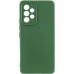 Накладка (з мікрофіброю) GETMAN Liquid Silk Full Camera для Samsung A32 4G / A325- темно-зелений