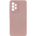 Накладка (з мікрофіброю) GETMAN Liquid Silk Full Camera для Samsung A32 4G / A325- рожевий пісок