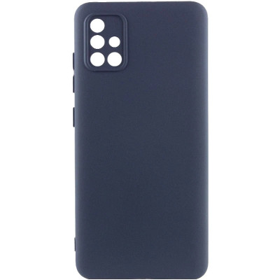 Накладка (з мікрофіброю) GETMAN Liquid Silk Full Camera для Samsung A51 / A515- темно-синій Накладка (з мікрофіброю) GETMAN Liquid Silk Full Camera для Samsung A51 / A515- темно-синій