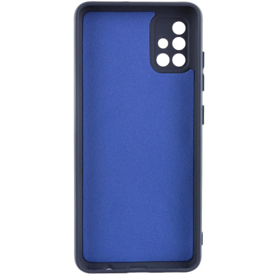 Накладка (з мікрофіброю) GETMAN Liquid Silk Full Camera для Samsung A51 / A515- темно-синій Накладка (з мікрофіброю) GETMAN Liquid Silk Full Camera для Samsung A51 / A515- темно-синій