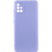 Накладка (з мікрофіброю) GETMAN Liquid Silk Full Camera для Samsung A51 / A515- бузковий