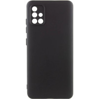 Накладка (з мікрофіброю) GETMAN Liquid Silk Full Camera для Samsung A71- чорний Накладка (з мікрофіброю) GETMAN Liquid Silk Full Camera для Samsung A71- чорний