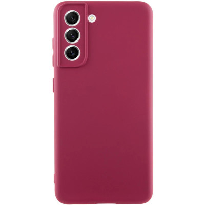 Накладка (з мікрофіброю) GETMAN Liquid Silk Full Camera для Samsung S21- марсала Накладка (з мікрофіброю) GETMAN Liquid Silk Full Camera для Samsung S21- марсала