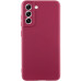 Накладка (з мікрофіброю) GETMAN Liquid Silk Full Camera для Samsung S21- марсала