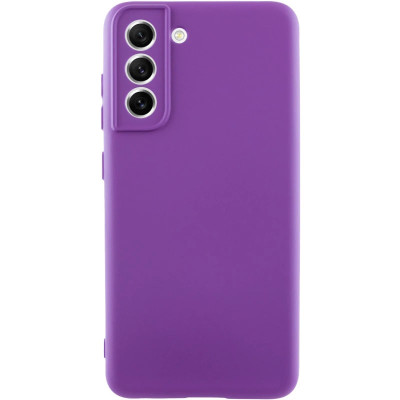 Накладка (з мікрофіброю) GETMAN Liquid Silk Full Camera для Samsung S21 FE- фіолетовий Накладка (з мікрофіброю) GETMAN Liquid Silk Full Camera для Samsung S21 FE- фіолетовий