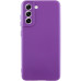 Накладка (з мікрофіброю) GETMAN Liquid Silk Full Camera для Samsung S21 FE- фіолетовий