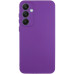 Накладка (з мікрофіброю) GETMAN Liquid Silk Full Camera для Samsung S24 FE- фіолетовий