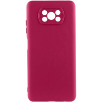 Накладка (з мікрофіброю) GETMAN Liquid Silk Full Camera для Xiaomi Poco X3 / Poco X3 Pro- марсала Накладка (з мікрофіброю) GETMAN Liquid Silk Full Camera для Xiaomi Poco X3 / Poco X3 Pro- марсала
