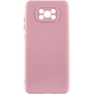 Накладка (з мікрофіброю) GETMAN Liquid Silk Full Camera для Xiaomi Poco X3 / Poco X3 Pro- рожевий пісок Накладка (з мікрофіброю) GETMAN Liquid Silk Full Camera для Xiaomi Poco X3 / Poco X3 Pro- рожевий пісок