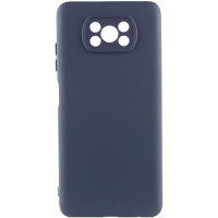 Накладка (з мікрофіброю) GETMAN Liquid Silk Full Camera для Xiaomi Poco X3 / Poco X3 Pro- темно-синій Накладка (з мікрофіброю) GETMAN Liquid Silk Full Camera для Xiaomi Poco X3 / Poco X3 Pro- темно-синій