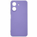 Накладка (з мікрофіброю) GETMAN Liquid Silk Full Camera для Xiaomi Redmi 13C 4G / Poco C65- бузковий
