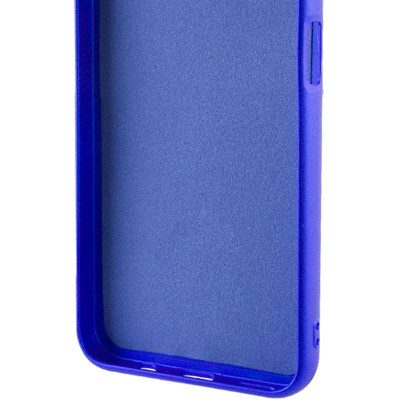 Накладка (з мікрофіброю) GETMAN Liquid Silk Full Camera для Xiaomi Redmi 14C / Redmi A4 / Poco C75- ультра-синій