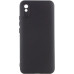 Накладка (з мікрофіброю) GETMAN Liquid Silk Full Camera для Xiaomi Redmi 9A- чорний