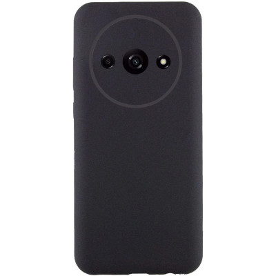 Накладка (з мікрофіброю) GETMAN Liquid Silk Full Camera для Xiaomi Redmi A3- чорний Накладка (з мікрофіброю) GETMAN Liquid Silk Full Camera для Xiaomi Redmi A3- чорний