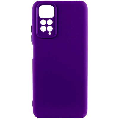 Накладка (з мікрофіброю) GETMAN Liquid Silk Full Camera для Xiaomi Redmi Note 11 4G / Note 11S- ультра-фіолетовий Накладка (з мікрофіброю) GETMAN Liquid Silk Full Camera для Xiaomi Redmi Note 11 4G / Note 11S- ультра-фіолетовий