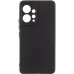 Накладка (з мікрофіброю) GETMAN Liquid Silk Full Camera для Xiaomi Redmi Note 12 4G- чорний