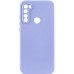 Накладка (з мікрофіброю) GETMAN Liquid Silk Full Camera для Xiaomi Redmi Note 8T- бузковий