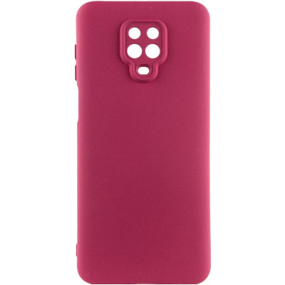 Накладка (з мікрофіброю) GETMAN Liquid Silk Full Camera для Xiaomi Redmi Note 9 Pro / Note 9s- марсала Накладка (з мікрофіброю) GETMAN Liquid Silk Full Camera для Xiaomi Redmi Note 9 Pro / Note 9s- марсала