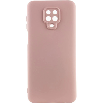 Накладка (з мікрофіброю) GETMAN Liquid Silk Full Camera для Xiaomi Redmi Note 9 Pro / Note 9s- рожевий пісок Накладка (з мікрофіброю) GETMAN Liquid Silk Full Camera для Xiaomi Redmi Note 9 Pro / Note 9s- рожевий пісок