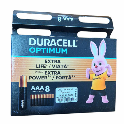 Батарейка LR03 (AAA) Duracell Optimum 8bl (ціна за 1шт)