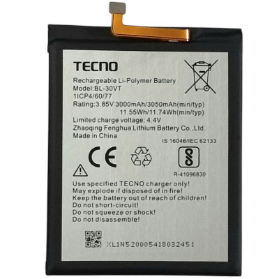 Акумулятор для Tecno Pop 1S Pro (BL-30VT) 3050mAh Акумулятор для Tecno Pop 1S Pro (BL-30VT) 3050mAh