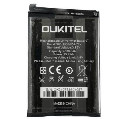 Акумулятор для Oukitel WP12 Pro / WP12 (s86 1icp6/54/77) 4000mAh Акумулятор для Oukitel WP12 Pro / WP12 (s86 1icp6/54/77) 4000mAh