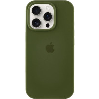 Накладка (з мікрофіброю) Silk Full Protective для iPhone 12 Pro / 12- оливковий