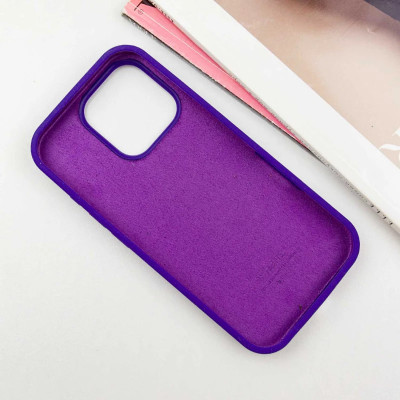 Накладка (з мікрофіброю) Silk Full Protective для iPhone 12 Pro / 12- ультра-фіолетовий
